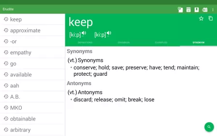 Erudite Dictionary Translator