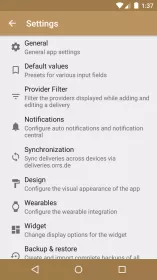 Deliveries Package Tracker