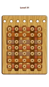 Wood Nuts & Bolts Puzzle