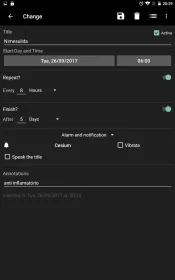 Alarm and pill reminder