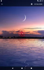 Moon Over Water Live Wallpaper