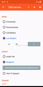 Battery Sound Notification